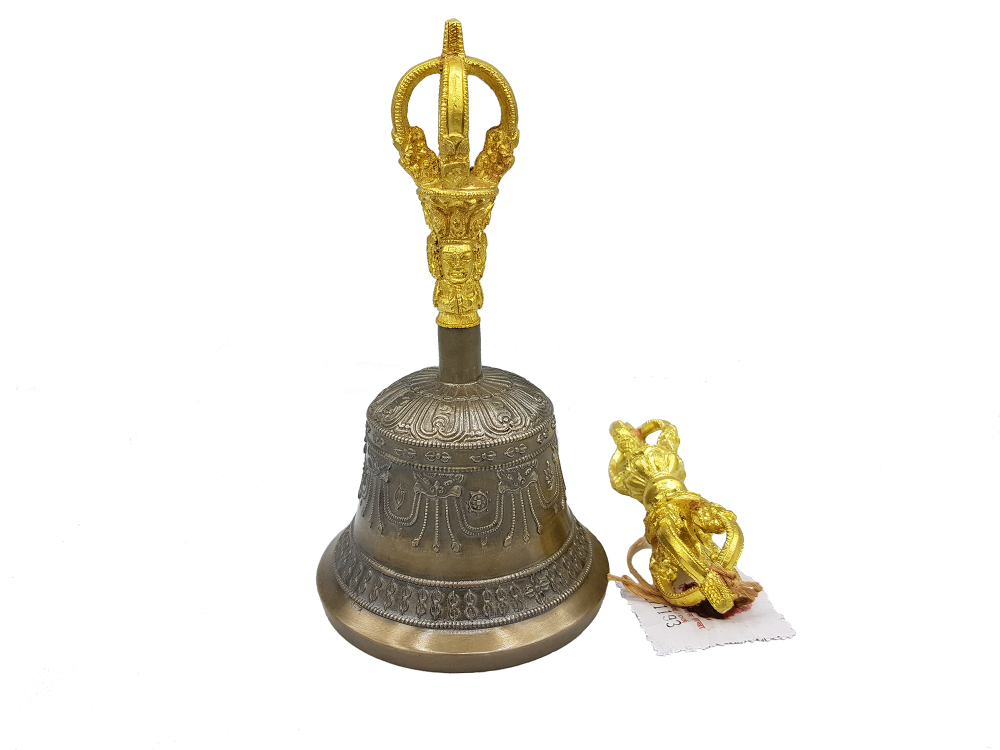 Ghanta und Dorje - Buddhistische Glocke im Set