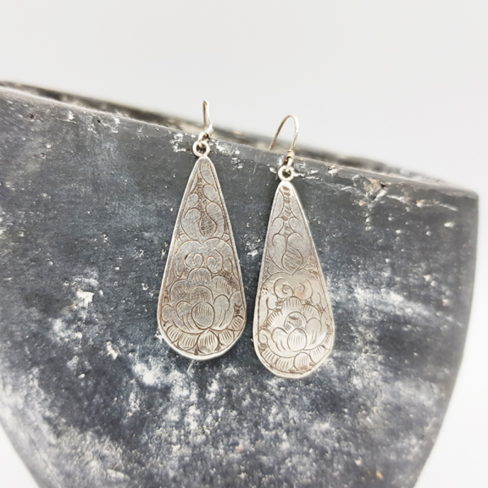 Silber Ohrhänger LOTUS