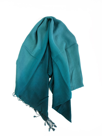 Pashmina-Schal-tuerkis-schattiert